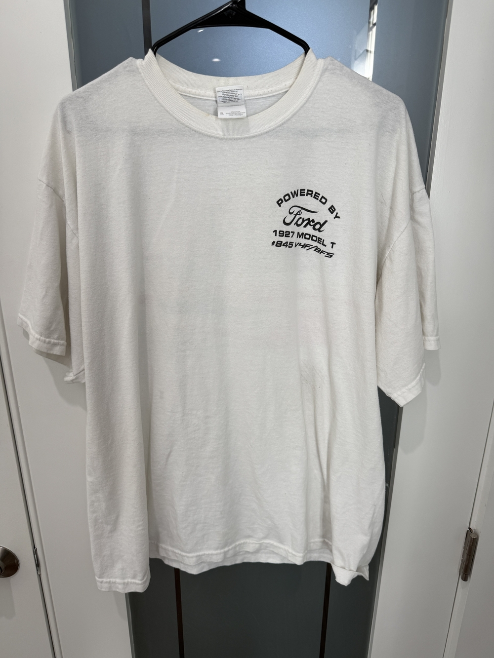 VINTAGE 1980S Ford White Short Sleeve Graphic Tee- SIZE XL
